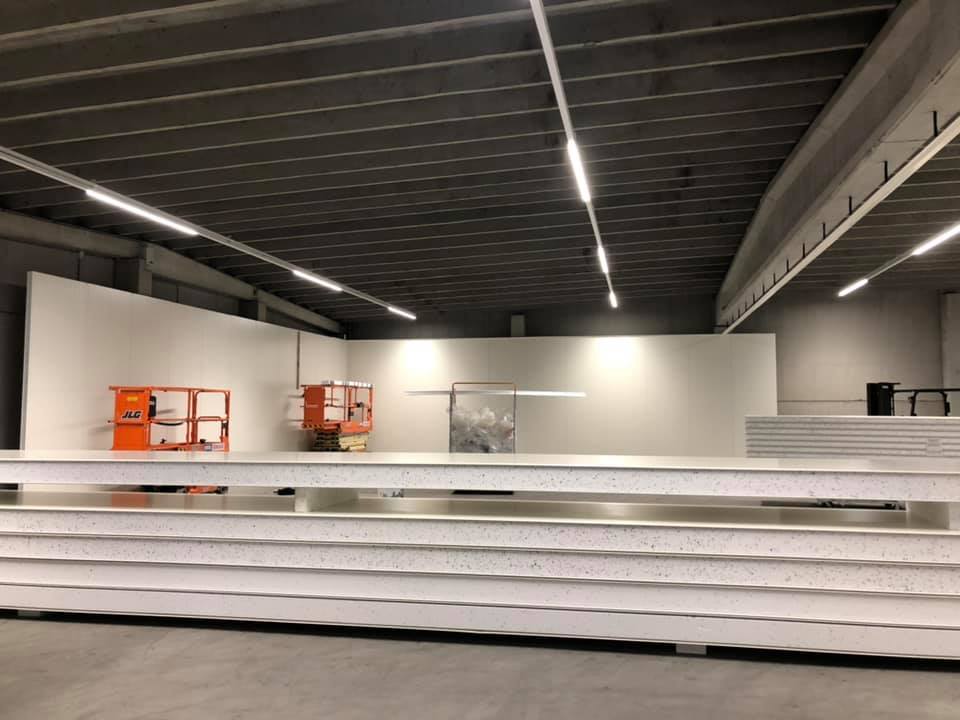 Bouw 2500 m2 koelcel